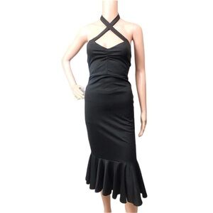 Fervor, black halter dress        #029- 0020
